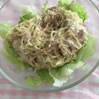 ツナマヨラーメンサラダ